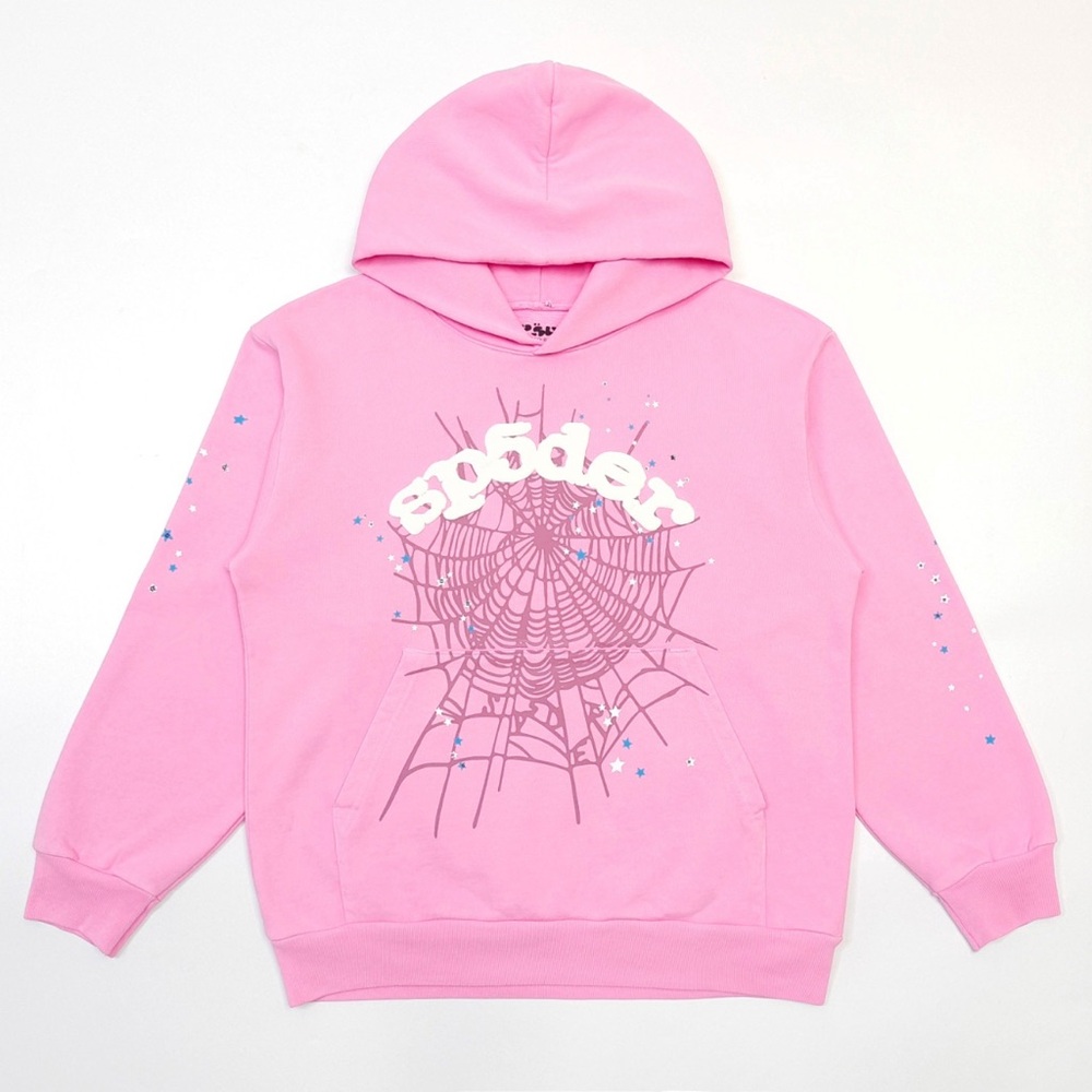 Pink Spider Graphic Hoodie